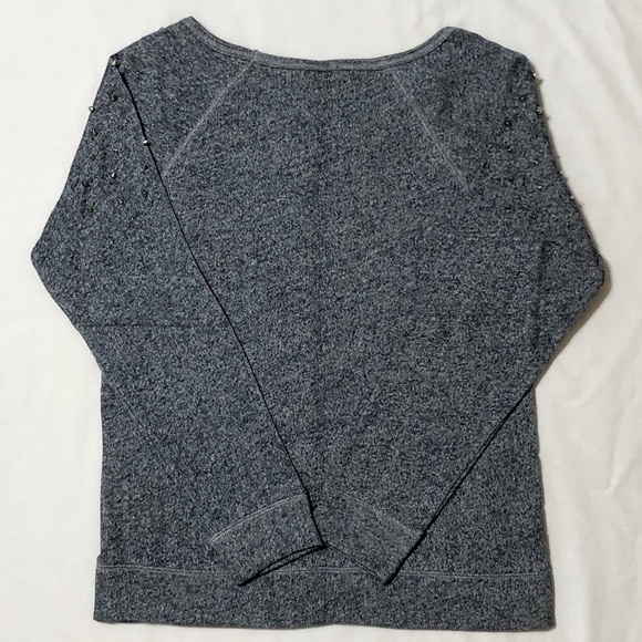 Express French Terry Sweatshirt with Shoulder Spikes and B&W Velvet Tiger - L - Picture 15 of 17